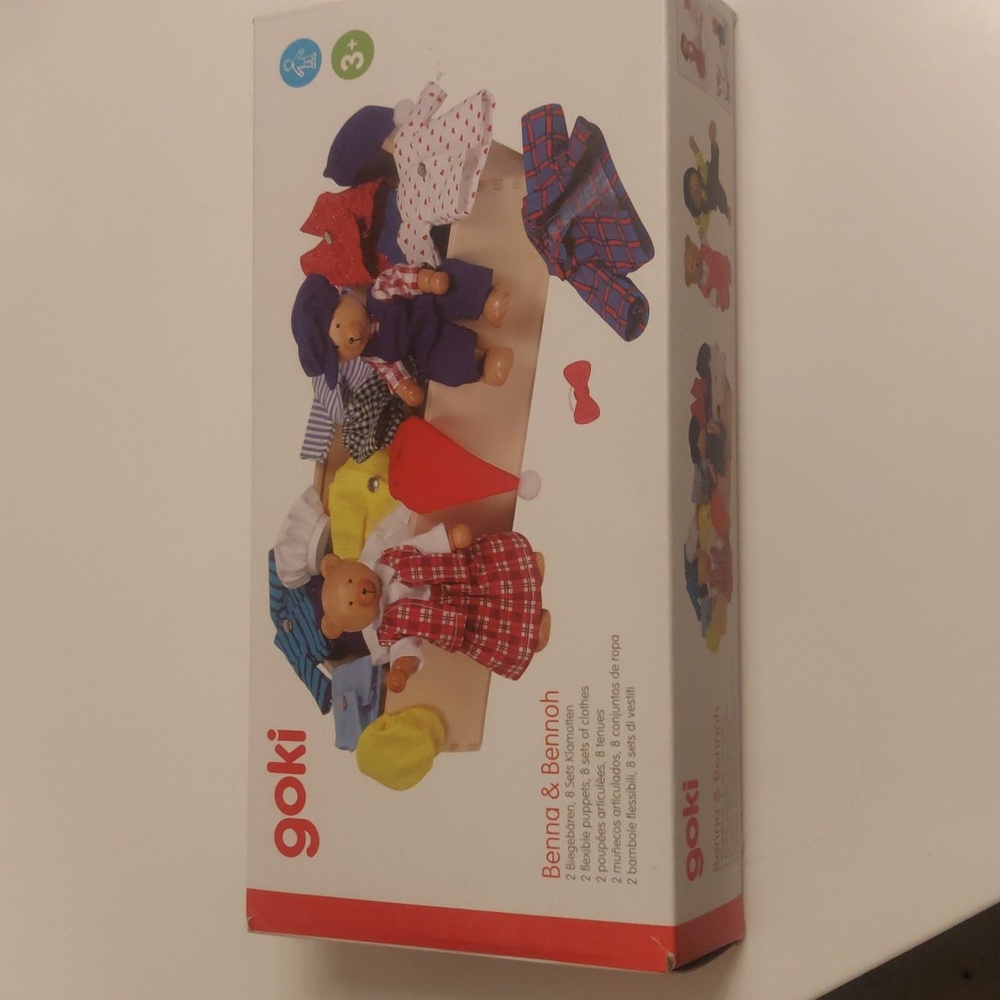 Goki Wooden Dress-Up Benna & Bennoh Bears